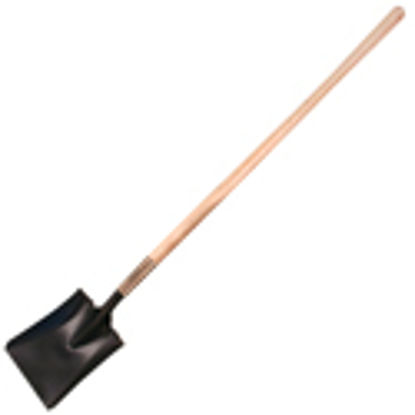 Picture of Kraft Tool Co.® - Square Point Shovel with Long Wood Handle, Kraft