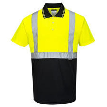 Picture of Portwest  Two-Tone Polo Yellow/Black