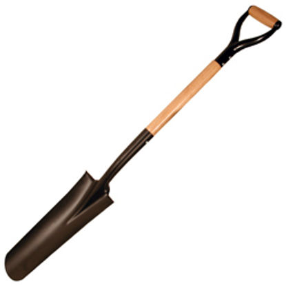 Picture of Kraft Tool Co.® - Round Blade Drain Spade with D Handle