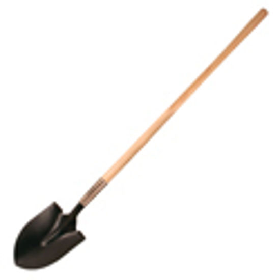 Picture of Kraft Tool Co.® Round Point Shovel with Long Wood Handle