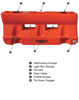 Picture of Yodock 2001MB Barrier 6' Orange