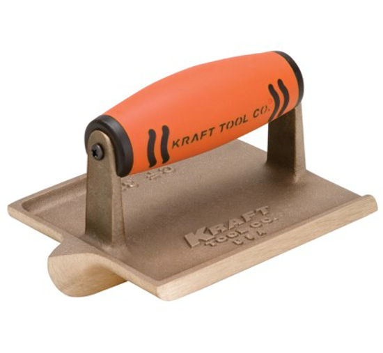 Picture of Kraft Tool Co.® - 6" x 4-1/2" 1/4"R, 3/4"D Narrow Bit Bronze Groover with ProForm® Handle