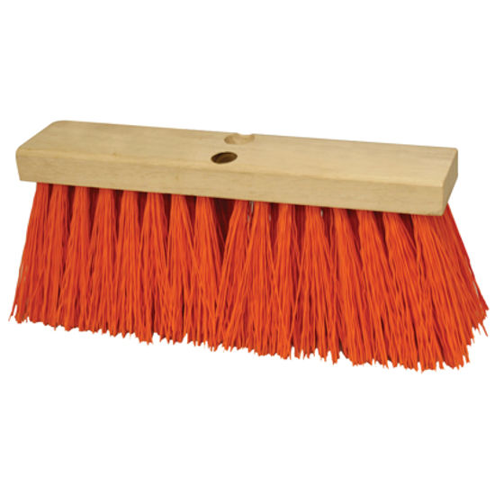 Picture of Kraft Tool Co.®  18" Heavy Duty Orange Sweeping Broom Head