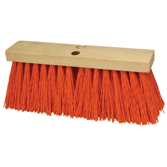 Picture of Kraft Tool Co.®  24" Heavy Duty Orange Sweeping Broom Head