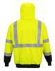 Picture of PortWest Hi-Vis Two-Tone Zipped Hoodie- Back