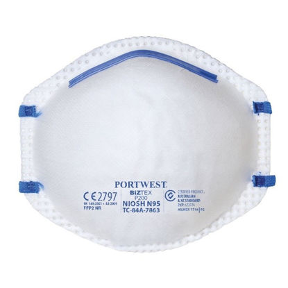Picture of Portwest -  N95 Cup Respirator/Mask White (PK of 20)