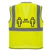 Picture of Portwest Class 2 Hi Vis Social Distancing Vest Mesh Yellow