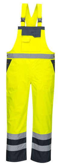 Picture of Portwest Hi Visibility Bib & Brace Unlined Pants