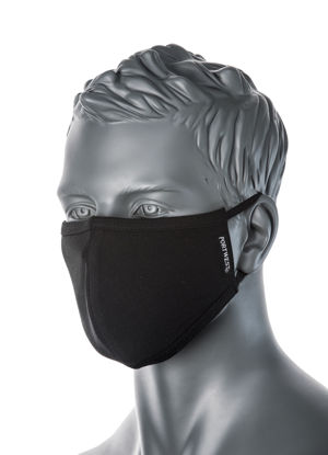 Picture of Portwest 2-Ply Anti-Microbial Fabric Face Mask (PK25)