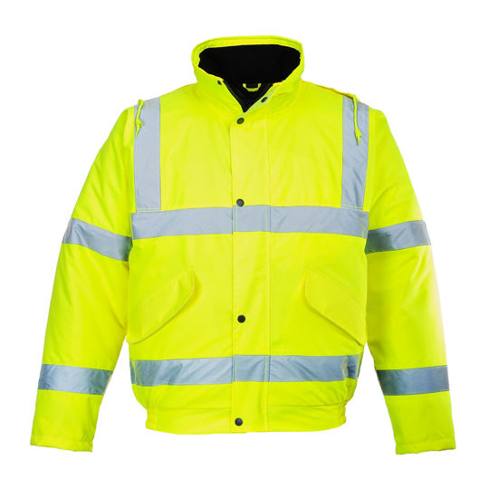 Picture of Portwest  Hi-Vis Bomber Jacket Yellow