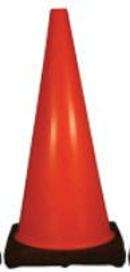 Picture of Cortina Traffic Cone, 28in, 7lbs  - orange with black base