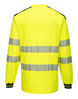 Picture of Portwest   PW3 Hi-Vis Long Sleeve T-Shirt Yellow/Black
